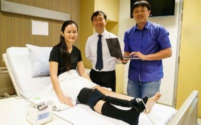 Un calcetín robótico para prevenir trombosis